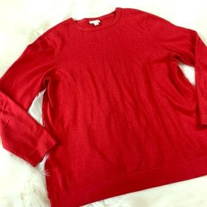 J Jill red sweater